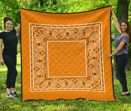 Quilt - Citrus Orange Bandana Quilt