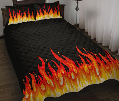 Double Flame Bandana Bed Quilts with Shams