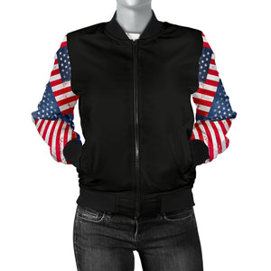 Women's American Flag Bomber Jacket