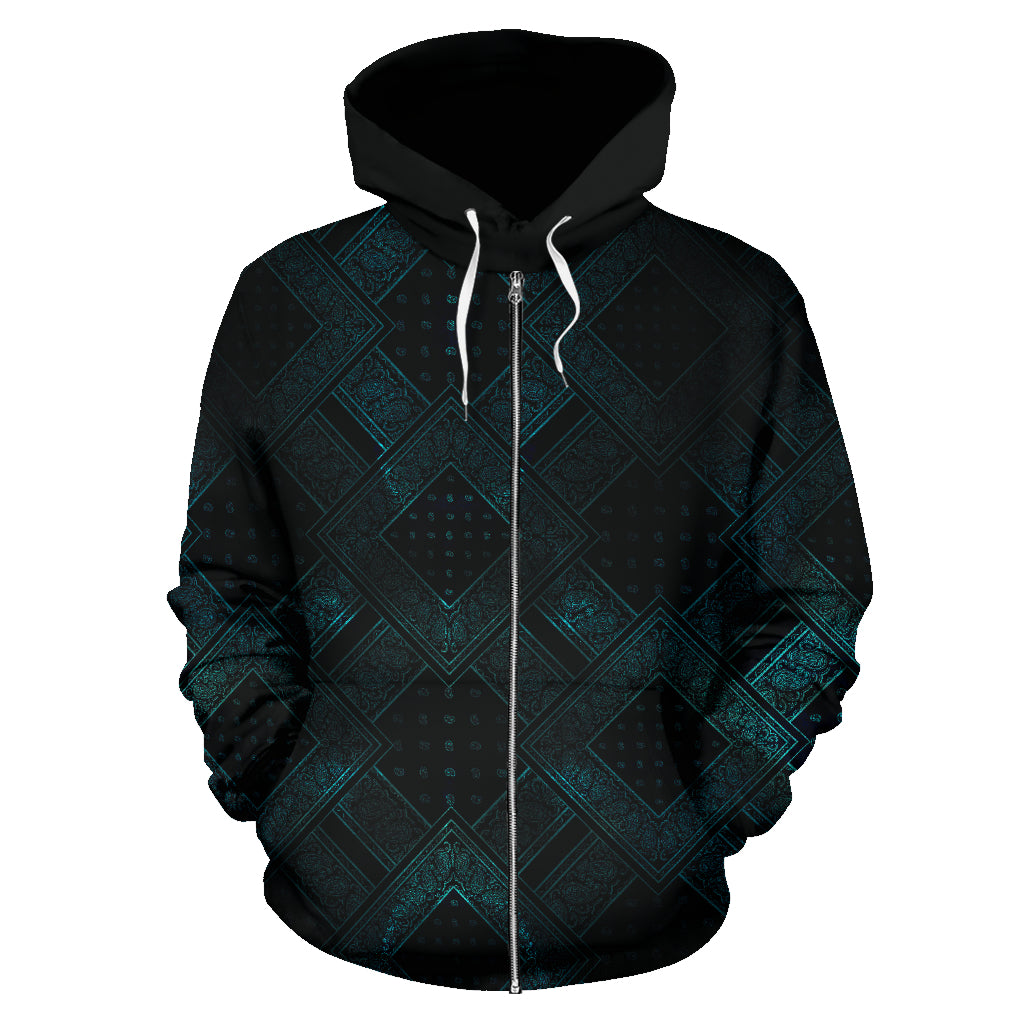 black blue hoodie