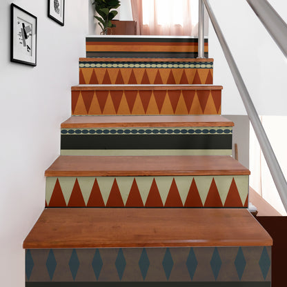 Southwestern Tribal Pattern Stair Stickers 6