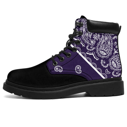 Royal Purple Bandana Blackout All Season Boots