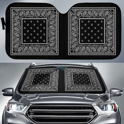black bandana car shade