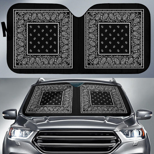 black bandana car shade