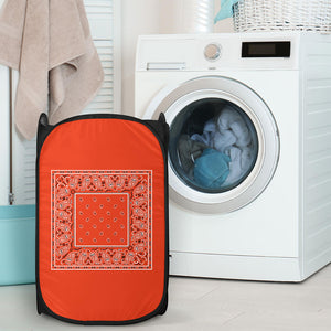 Perfect Orange Bandana Laundry Basket