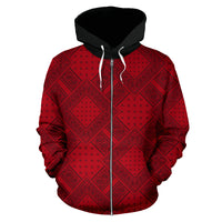 red and black hoodie