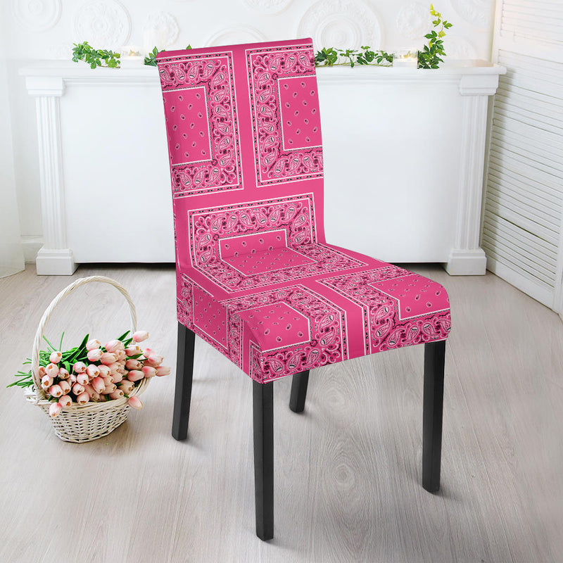 Pink Bandana Dining Chair Slipcovers