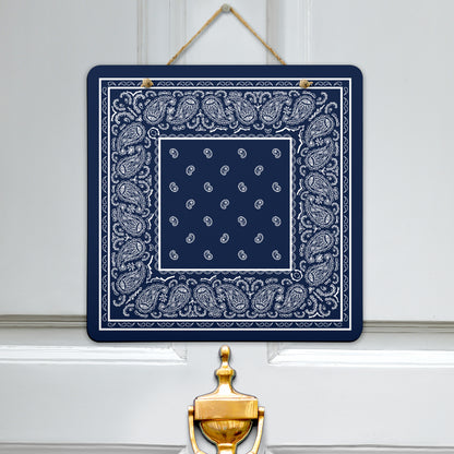 Navy Blue bandana Sign