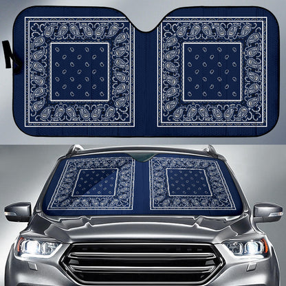 navy blue bandanas lowrider auto shade