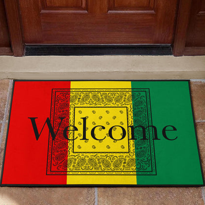 Rasta Welcome Mat
