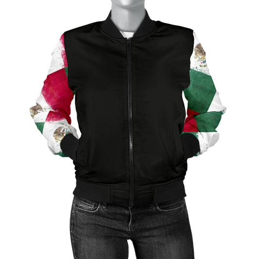 Women's Mexican Flag Bandana Bomber Jacket
