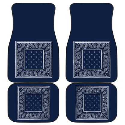 Quad Navy Blue Bandana Seat Covers - Minimal
