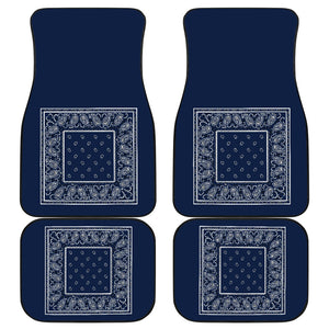 Quad Navy Blue Bandana Seat Covers - Minimal