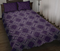 Quilt Set - Royal Purple Bandana DB Quilt w/Shams