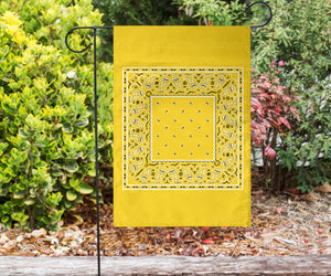 Sunflower Yellow Bandana Home and Garden Flags