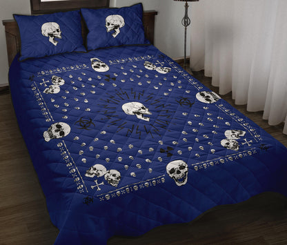skull bandana bed set