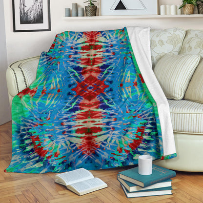 Southwestern Daze Tie Dye Fleece Throw