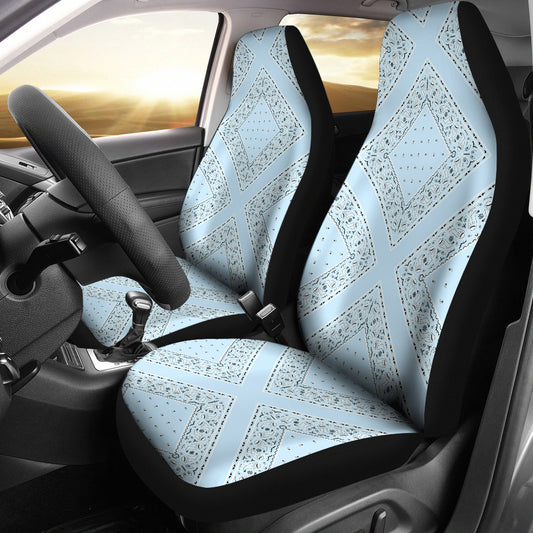 light blue car seat cover