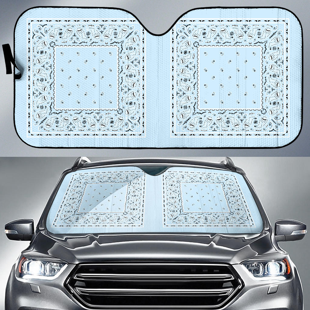 light blue sun shade for cars