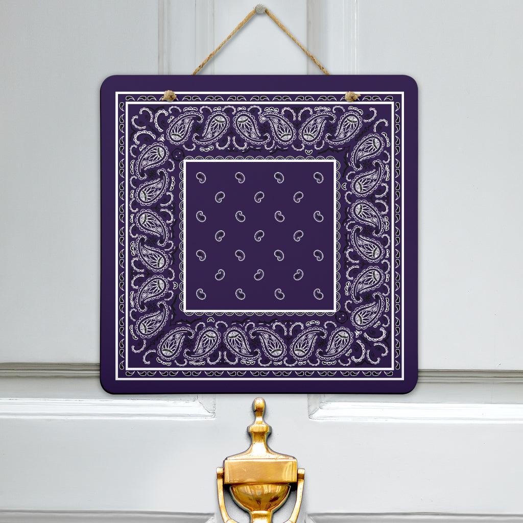 Purple Bandana Sign