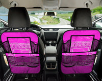 pink bandana car seat organizers