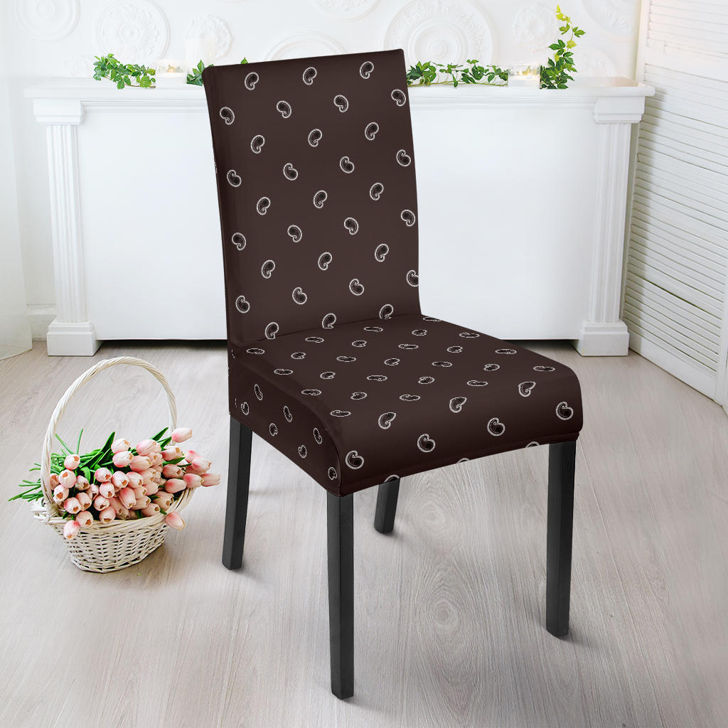Brown Bandana Dining Chair Covers