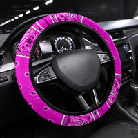 pink two bandana steering wheel cover