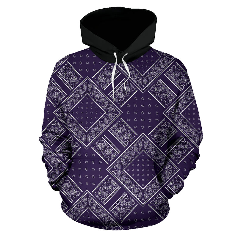 purple and black hoodie