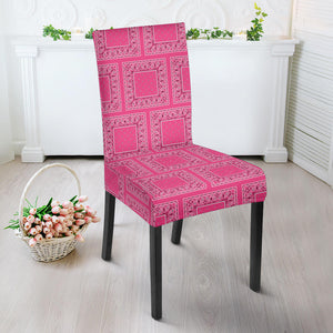 Pink Bandana Dining Chair Slipcovers