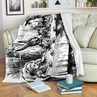 Tea Party Fleece Throw