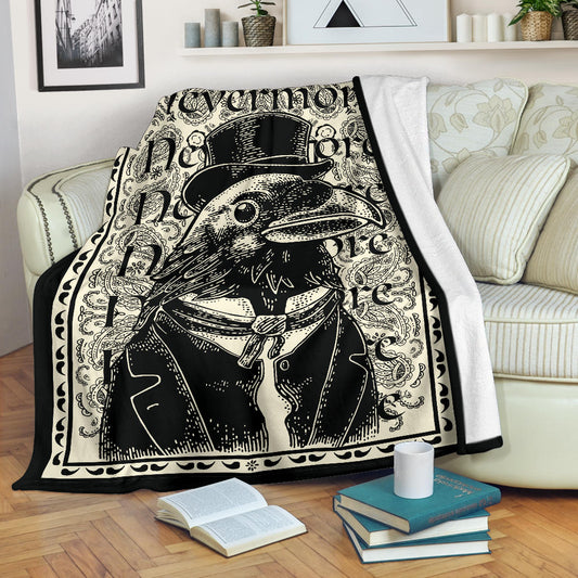 The Dapper Raven Fleece Throw