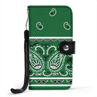 green bandana phone case wallet