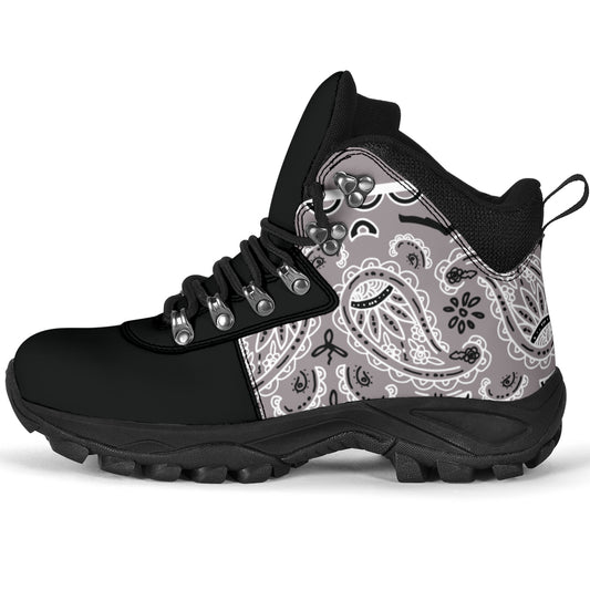 Gray Bandana Alpine Boots