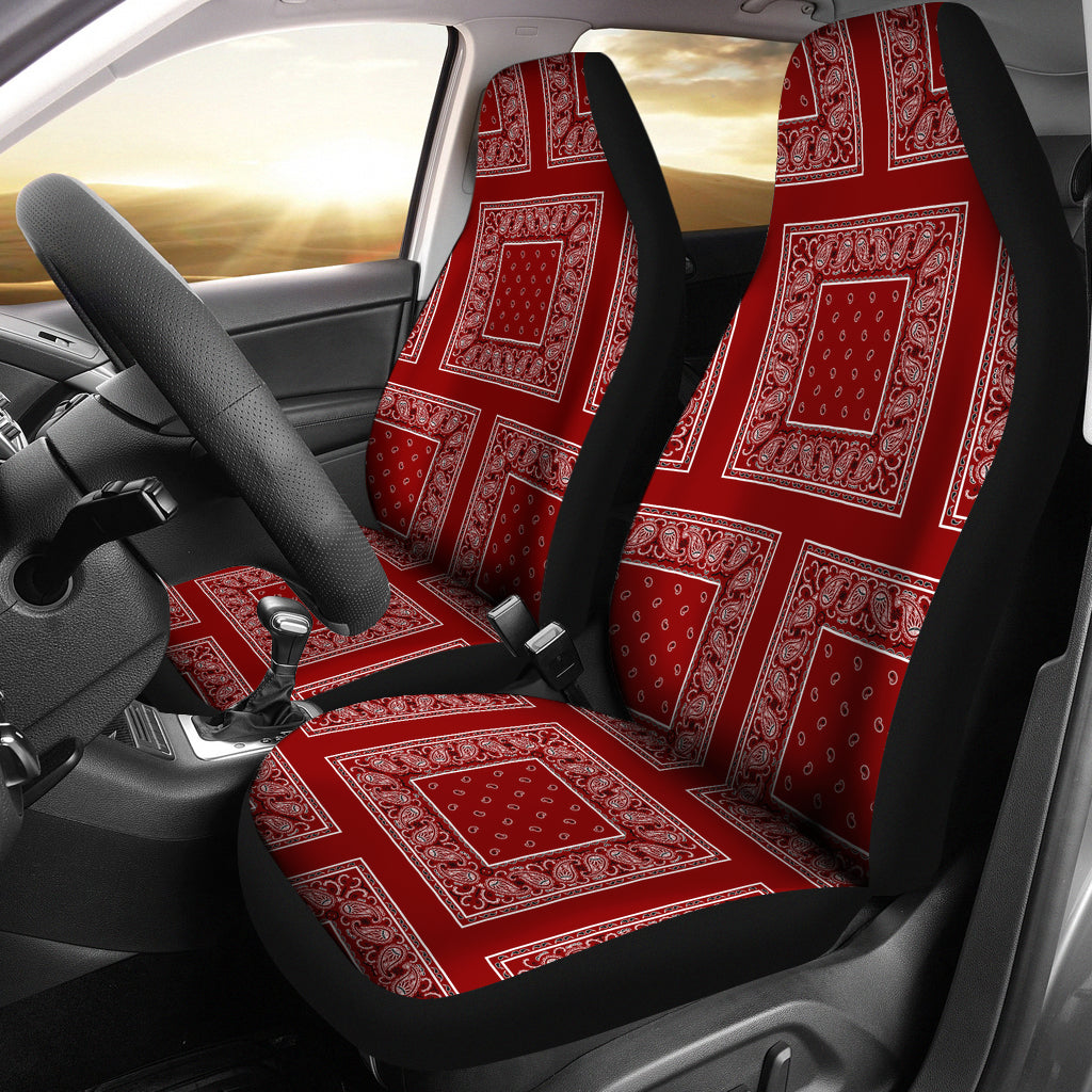 maroon seat covers