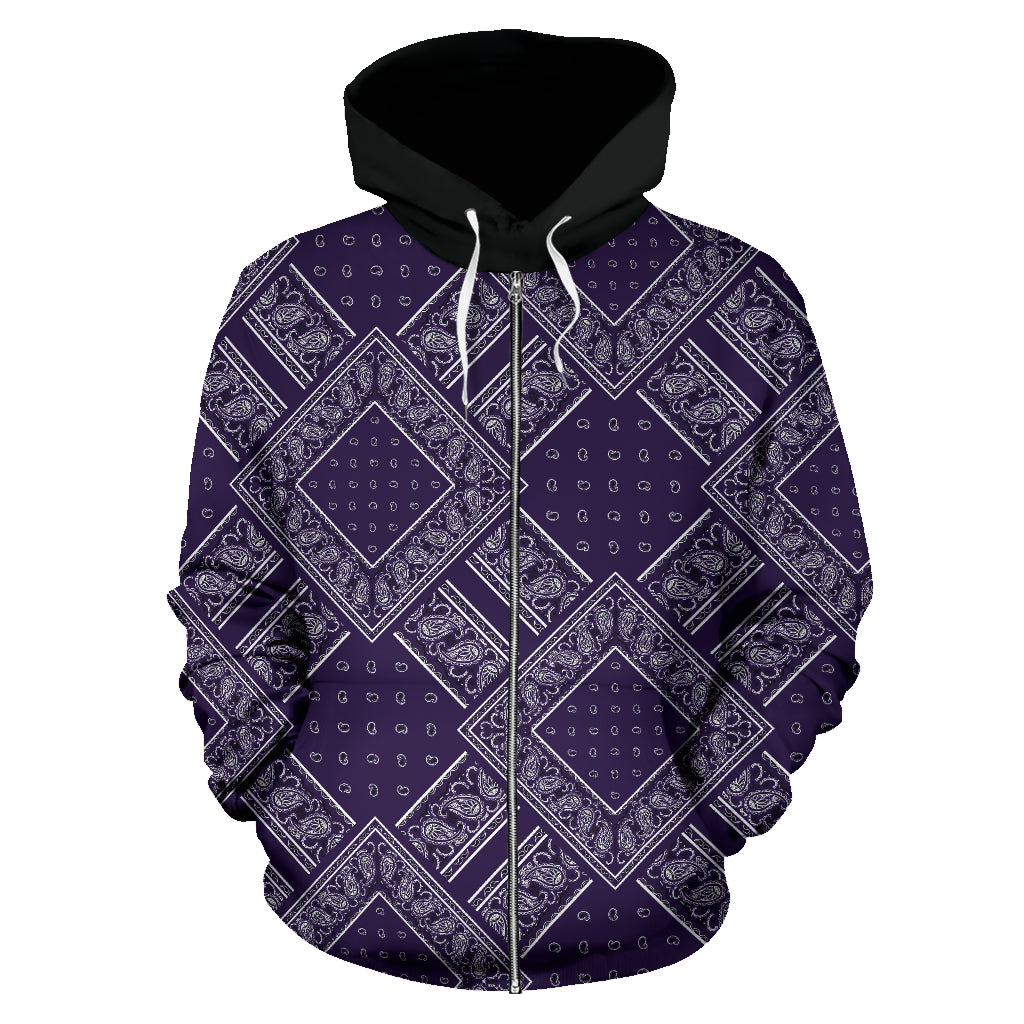 Purple and black hoodie