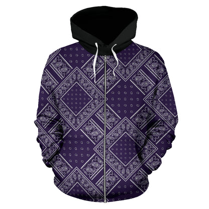 Purple and black hoodie