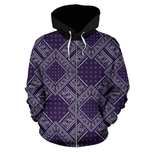 Purple and black hoodie