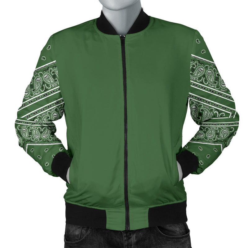 green bandana bomber jacket