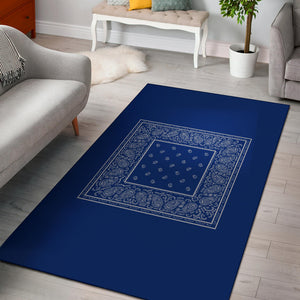 blue bandana throw rugs