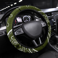 green bandana steering wheel cover