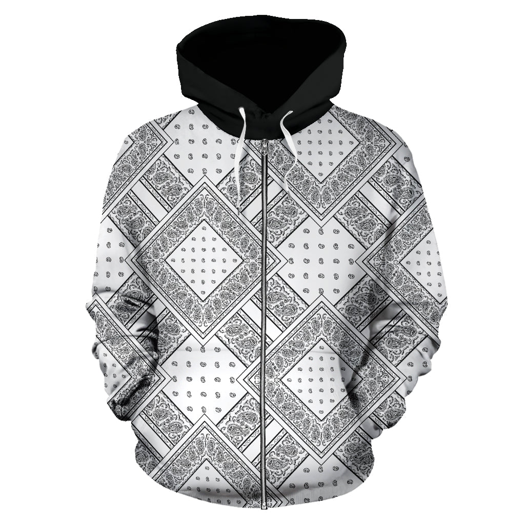 Black and white hoodie