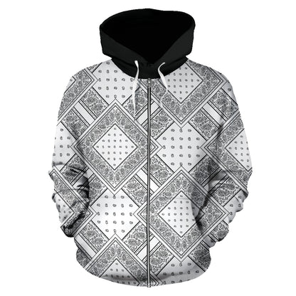 Black and white hoodie