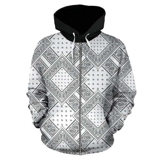 Black and white hoodie