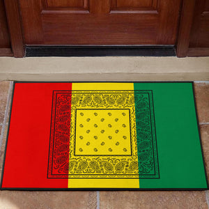 Rastafarian bandana door mat