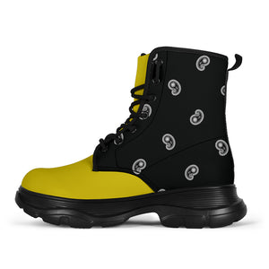Yellow Bandana Chunky Boots
