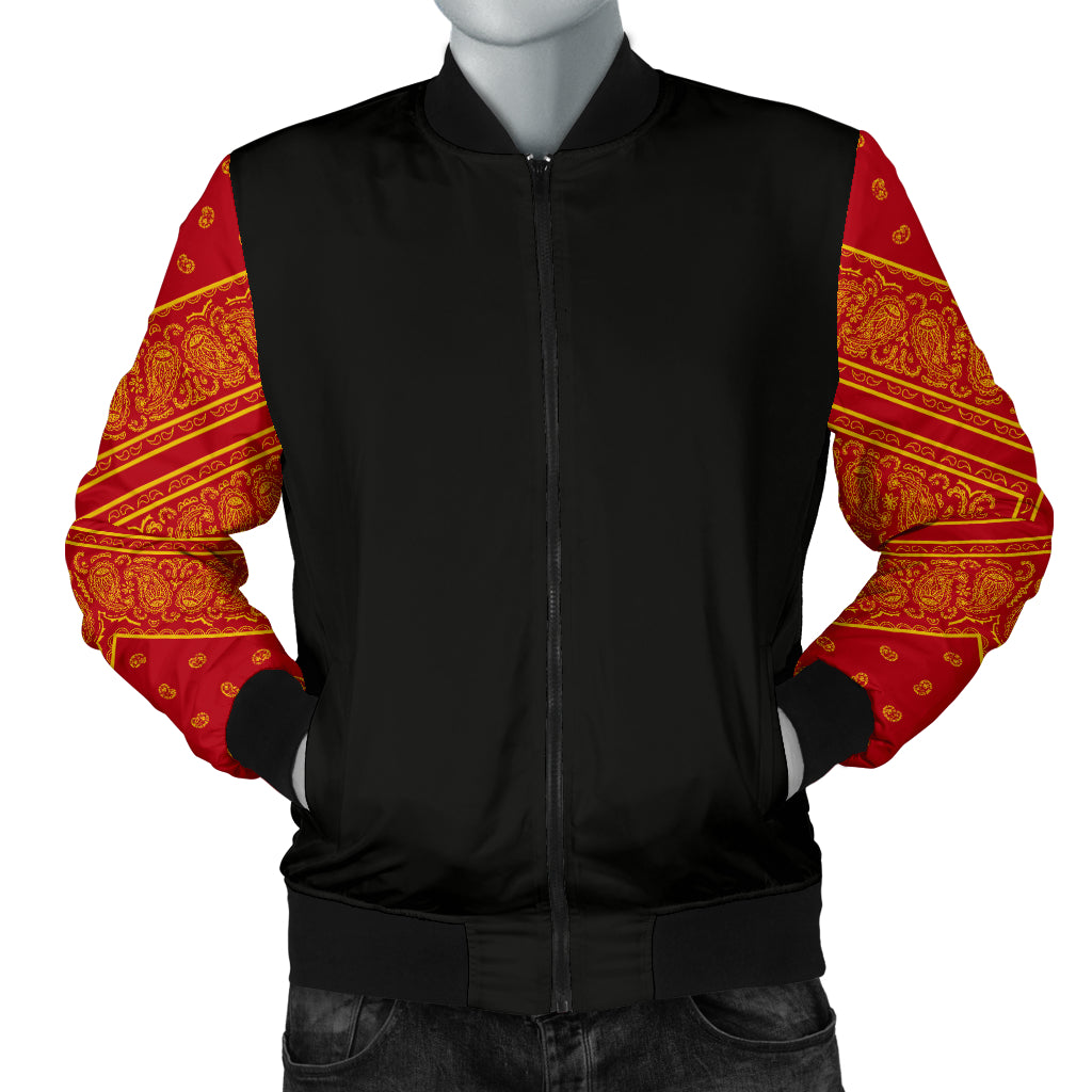 Red and gold bandana jacket