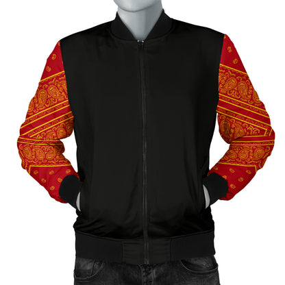 Red and gold bandana jacket