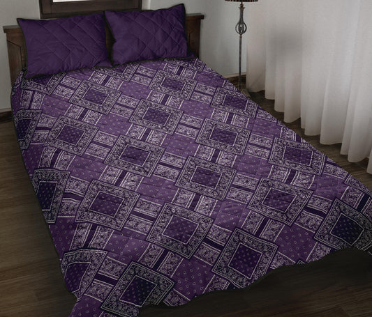 Quilt Set - Double Grape Bandana DB Quilt w/Shams