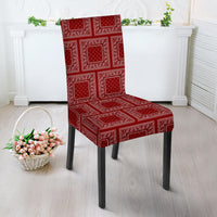 Maroon Red Bandana Chair Slipcover
