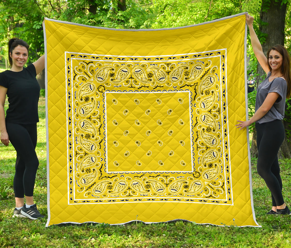 Sunshine Yellow Bandana Quilts